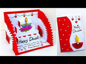 Diwali Pop up card 2025 / Happy Diwali card ideas easy handmade / DIY Diwali greeting card