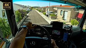 Pov 卡车驾驶 | 瑞典美景 | 梅赛德斯奔驰 4K ASMR_哔哩哔哩_bilibili