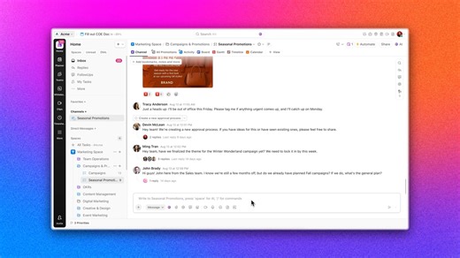 Your team’s new HQ is here. ⭐ Teams Hub keeps everyone aligned with live priorities, shared workloads, and real-time AI updates. | ClickUp