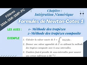 Intégration numérique : Cours détaillé : Formules de Newton-cotes : Méthode des trapèzes