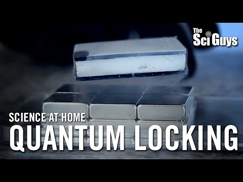 The Sci Guys: Science at Home - 10K Sub Bonus: Quantum Locking and Flux Pinning - Quantum Levitation