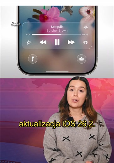 Jeśli masz iPhone to czeka na Ciebie aktualizacja iOS 26.2 - ta wersja naprawdę dodaje konkretne nowe funkcje. Najważniejszą zmianą jest działające wreszcie Tłumaczenie na żywo w słuchawkach AirPods 3 na terenie Unii Europejskiej. Co więcej Liquid Glass otrzymał nowe opcje personalizacji. Najważniejszą z nich jest dodatkowy suwak na ekranie blokady, który pozwala regulować przezroczystości zegara. Zmiany wizualne trafiły też do aplikacji Miarka. Poziomica zyskała odświeżony wygląd inspirowany Li