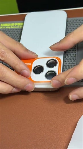 Installing a Metal Frame Camera Protector on iPhone 16 Pro Max #shorts #iphone16promax