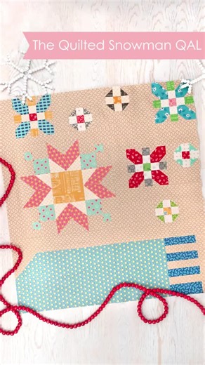 Kimberly Jolly & the FQS team on Instagram: "Time to piece the Snow Flurry & Scarf Block together! I had already made my Star blocks for The Quilted Snowman QAL and all I had to do was build and connect the Scarf block. It's starting to come together! 🧣⁠ ⁠ ⁠ ✨️Fabric used is Home Town Holiday by Lori Holt for Riley Blake Designs⁠ ⁠ ⁠ ⁠ #BeeLori1 #BeeInMyBonnet #LoriHoltFabric #BeeInMyBonnetCo #LoriHolt #RileyBlakeDesigns ⁠#LoriHoltQuilt #LoriHoltCrossStitch⁠ #KimberlyJolly #FatQuarterShop #Sewi