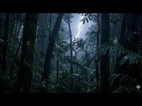 Heavy Rain & Strong Wind Sounds for Sleep | Suara Hujan Deras & Angin