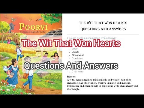 Class 8th English Poorvi | Chapter 1 The Wit That Won Hearts | Full Chapter Questions And Answers