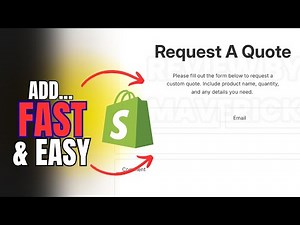 How to Add Request Quote Form to Shopify (No APP)
