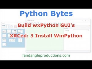 XRCed: 3 Iinstall Winpython On USB Stick