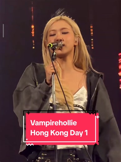 Rosé performing Vampirehollie for the first time in Hong Kong day 1 --------------------------------- @ROSÉ Deadline World Tour --------------------------------- Concert hold in Hong Kong Kai Tak Stadium --------------------------------- She is a member of the girl group Blackpink together with Jennie, Lisa and Jisoo #rosé #deadline #BLACKPINK #Deadline_in_HongKong #DeadlineworldTour