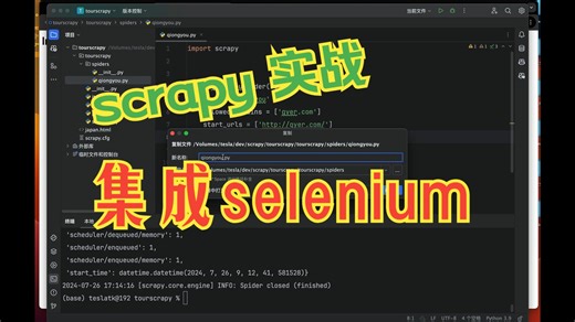 scrapy实战爬取旅游数据 （二）安装selenium