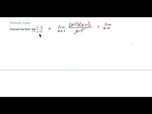 Evaluating Limits Using Substitution