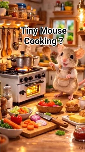 #Tiny #Mouse Cooking in a #Miniature Kitchen 🐭🍳 | Cute Mini Food #ASMR