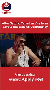 16K views · 375 reactions | My response after getting Canada Study Permit Approval to my friends! #Goretoconsultancy #canadastudies2024 #canadastudies2024 | Goreto Consultancy | Facebook