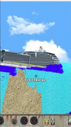 The Royal Caribbean Ship Vs. GIANT Underwater Rock! - Floating Sandbox