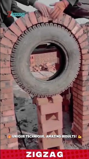 Creative & Practical Old Tire Formwork for Constructing Perfect Round Windows