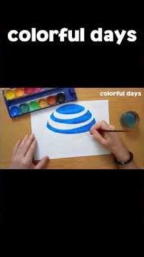 Watch as I Paint the AT&T Logo | Mesmerizing Art Process