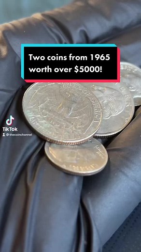 Two coins from 1965 you need to know about!!! 🔥💯 #quarter #dime #coins #foryou