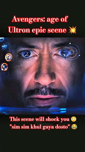 When Iron Man Said “Sim Sim Khul Gaya Doston!” 😂 | Funniest MCU Moment Ever #Shorts