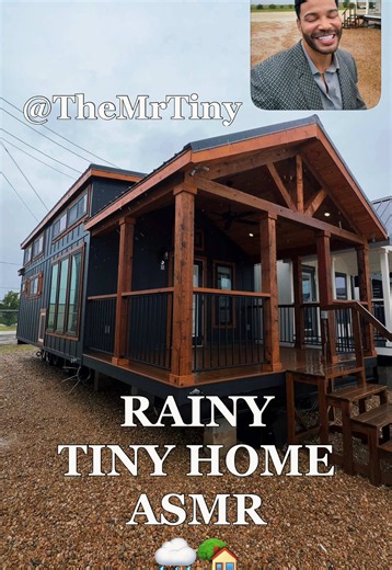 Tiny Home ASMR tour proves the true quality and coziness of the homes I provide! 🌧️🏡 '26 PC
