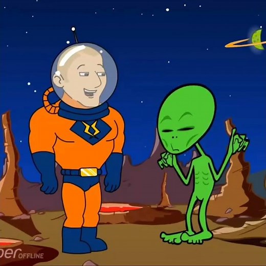 Dave puts a Martian on his briefcase #shorts #goanimate #childishdad