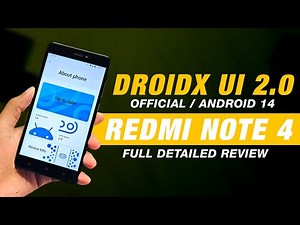 DroidX UI 2.0 Official For Redmi Note 4 | Android 14 QPR1 | Bugs & Features | Full Detailed Review