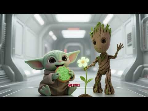 🌌🌿 Baby Yoda & Baby Groot: Lost in the Stars! 🌿🌌