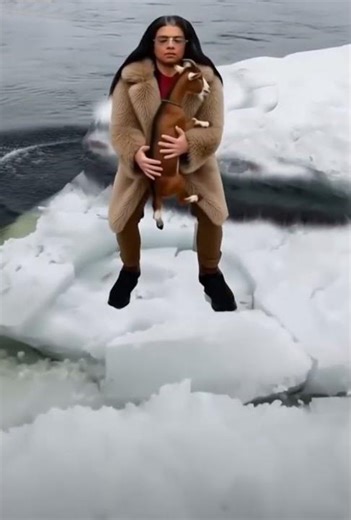 "Tragic Bond: Man and Goat Perish in Icy Rescue Attempt "