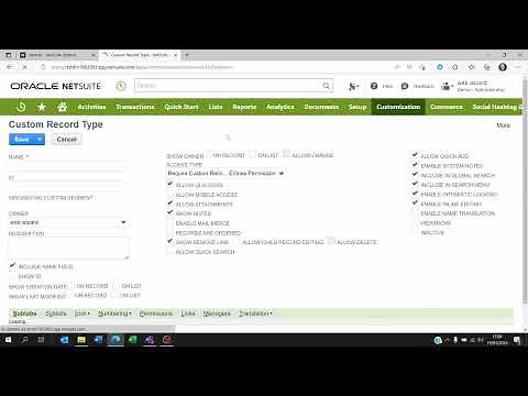 How to create custom records tables and fields on netsuite
