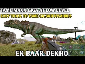 TAME MAXX LEVEL GIGANTOSAURUS IN RAGNAROK FULL GUIDE | ARK ULTIMATE MOBILE EDITION | EP #9
