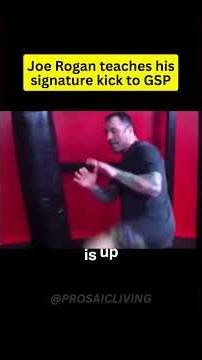 Joe Rogan Teaches The Real Way To Kick #Fighting #Technique #MMA