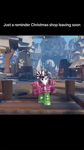 Reminder Christmas shop leaving soon #roblox #robloxfyp #robloxtheforge #forge