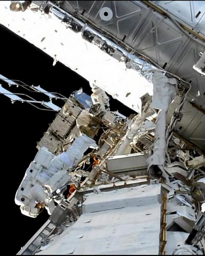 NASA astronauts conduct Friday morning spacewalk