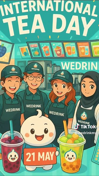 Happy International Tea Day! 🫖🍵 Here’s to every cup that brings people closer — from our classic, brown sugar pearl milk tea to our signature Jasmine Milk Tea and Peach Oolong Milk Tea.🥰 Come and sip something sweet today! 🧋🍦 #internationalteaday #wedrinkmalaysia #wedrink #bobatealover #tealovers #jasminemilktea #peachoolongtea
