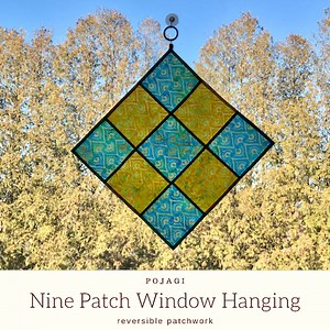 Nine Patch Pojagi Window Hanging | Epida Studio