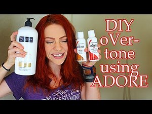 DIY oVertone using Adore Dye Truly Red and Ginger!