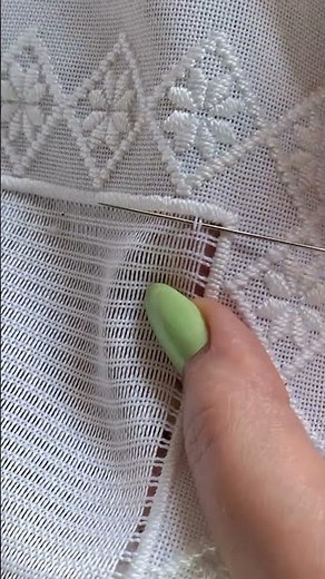 Hand embroidery : Hemstitch techniques #embroiderystitches #sewing #shorts #viralshorts #handiwork