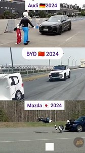 Automatic Emergency Braking Test 2024 – Audi vs BYD vs Mazda🚨