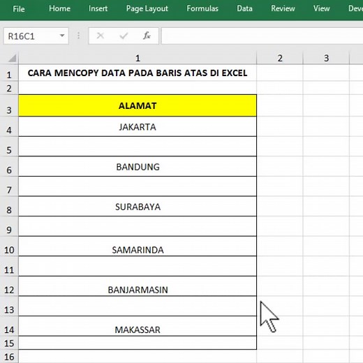 1K views · 16 reactions | Cara Mencopy Data yang Ada Pada Baris Atas Di Excel | Suan Tutorial Channel | Facebook