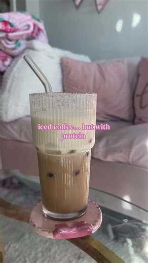 iced coffee that actually keeps me full 🤍 no blender, no protein shake taste, just cozy caffeine ☕️ #tiktokshop #proteincoffee #icedcoffeeasmr #coffeeroutine #coffeeathome @Javvy Coffee