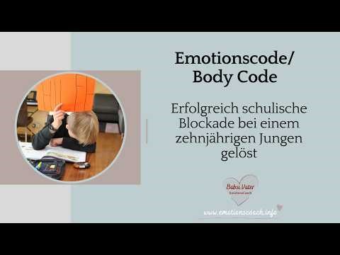 Emotion Code/Body Code for academic blocks. Successful transition to secondary school.