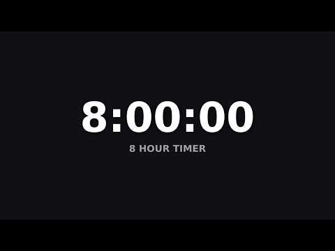 8 Hour Sleep Timer – Silent Countdown (No Music)