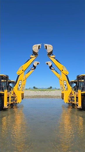 Crazy 3DX JCB machine #stunt 💯😎🔥 #jcb #jcbvideo #tractor #excavator #bulldozer #backhoe #cartoon