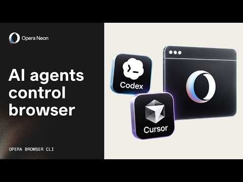 Let Codex & Cursor Control Your Browser with Opera Browser CLI