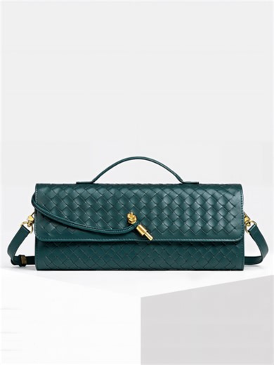 Woven Purse For Women Evening Clutch Woven Leather Handbags Crossbody Bag Purse Formal Evening Bag, Vegan Leather | SHEIN