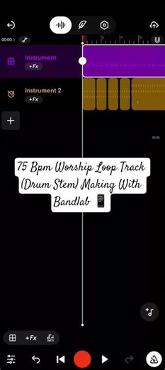 JESUS | How To Create A Powerful Worship Loop Track [Bandlab] #looptrack #instrumentalbeats #shorts