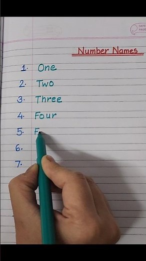 Number Names 1 to 10, Counting from 1 to 10 in words #1to10numbers #numbernames1to10 #countto10