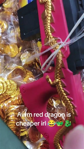 AWM Red Dragon / AWP Dragon Lore is cheaper irl 😂🐲🐉 #foryou #fyp #shorts #viral #crossfire #csgo