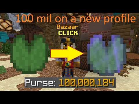 this bazaar flip made me 100 mil on a brand new profile | Hypixel - Skyblock
