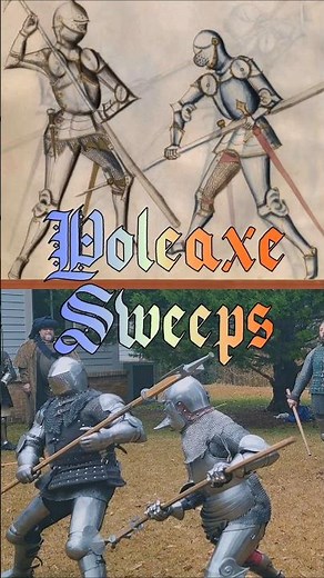 Poleaxe Sweeps & Throws: Medieval Knightly Fencing Techniques #hema #knight #martialarts