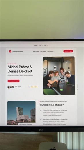 Jouer avec le responsive c’est tellement satisfaisant quand il est bien paramétré 😍 ##webdesigner##siteinternet##website
